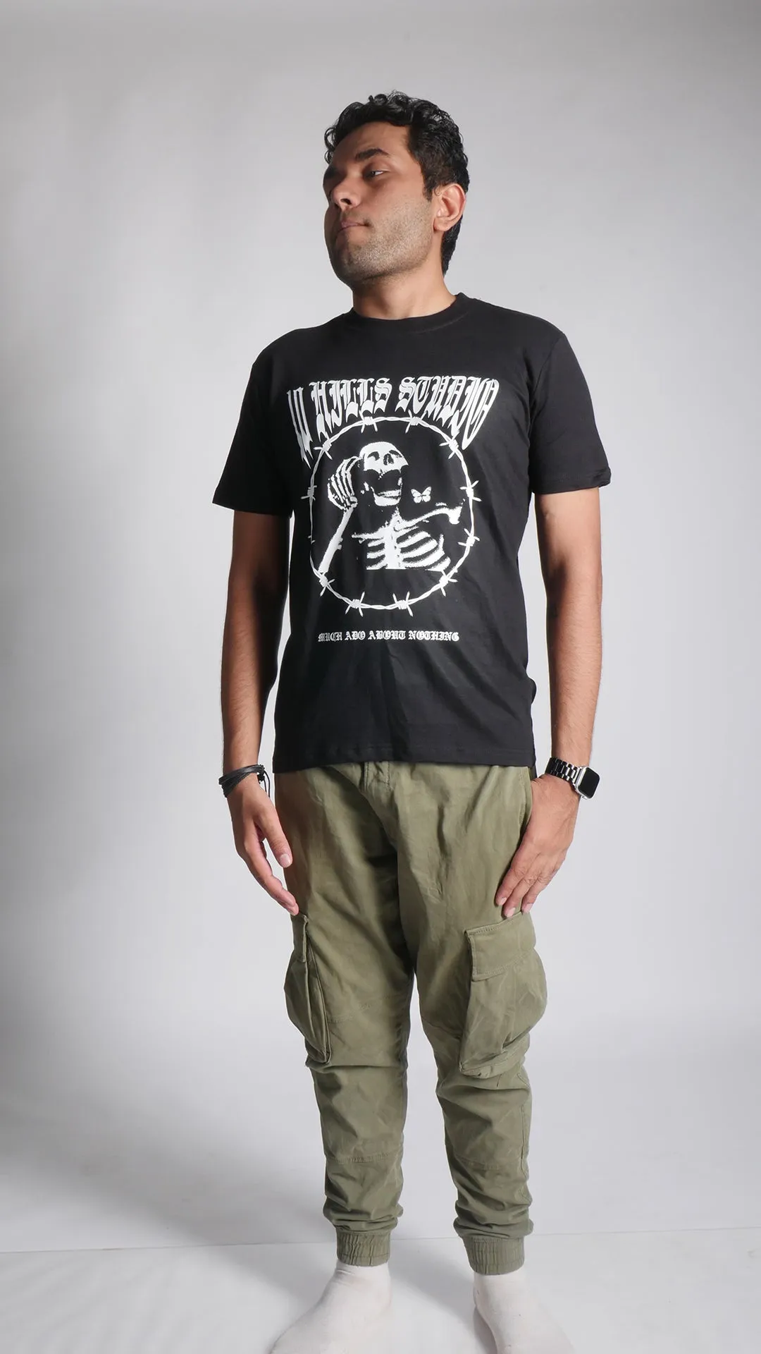 10 Hills Studio Unisex 'Much Ado About Nothing' Black Boxy Tee