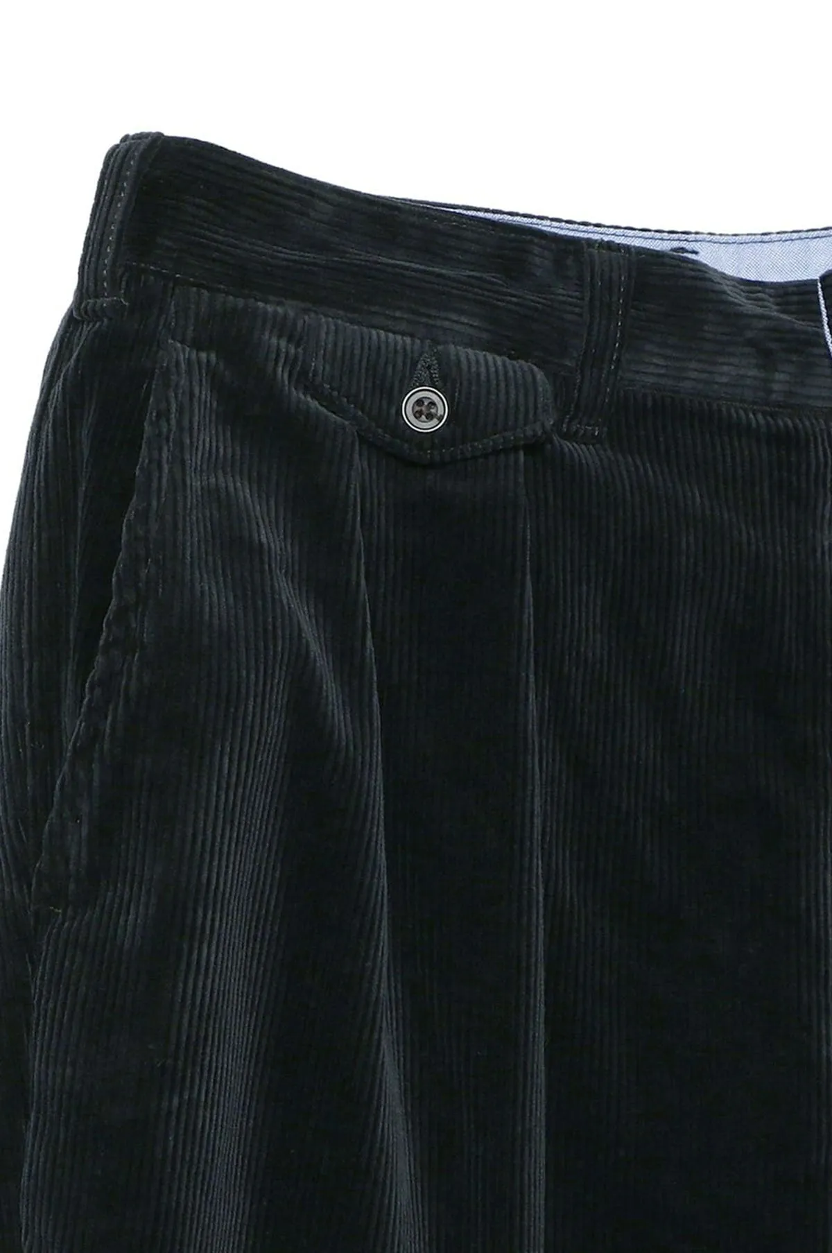 2 Pleats Corduroy Charcoal