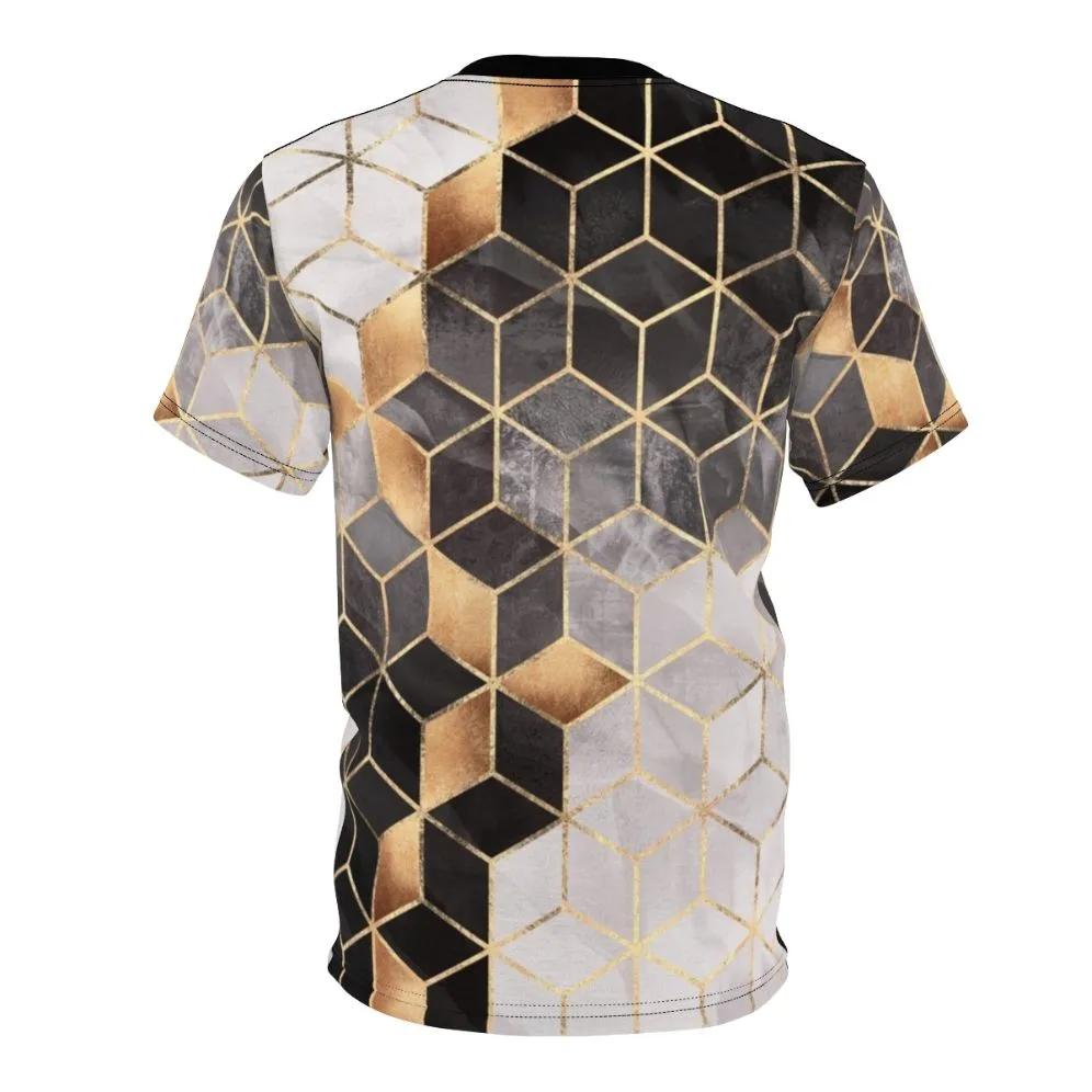 Abstract Geometric Cubes T-Shirt | Modern Graphic Design