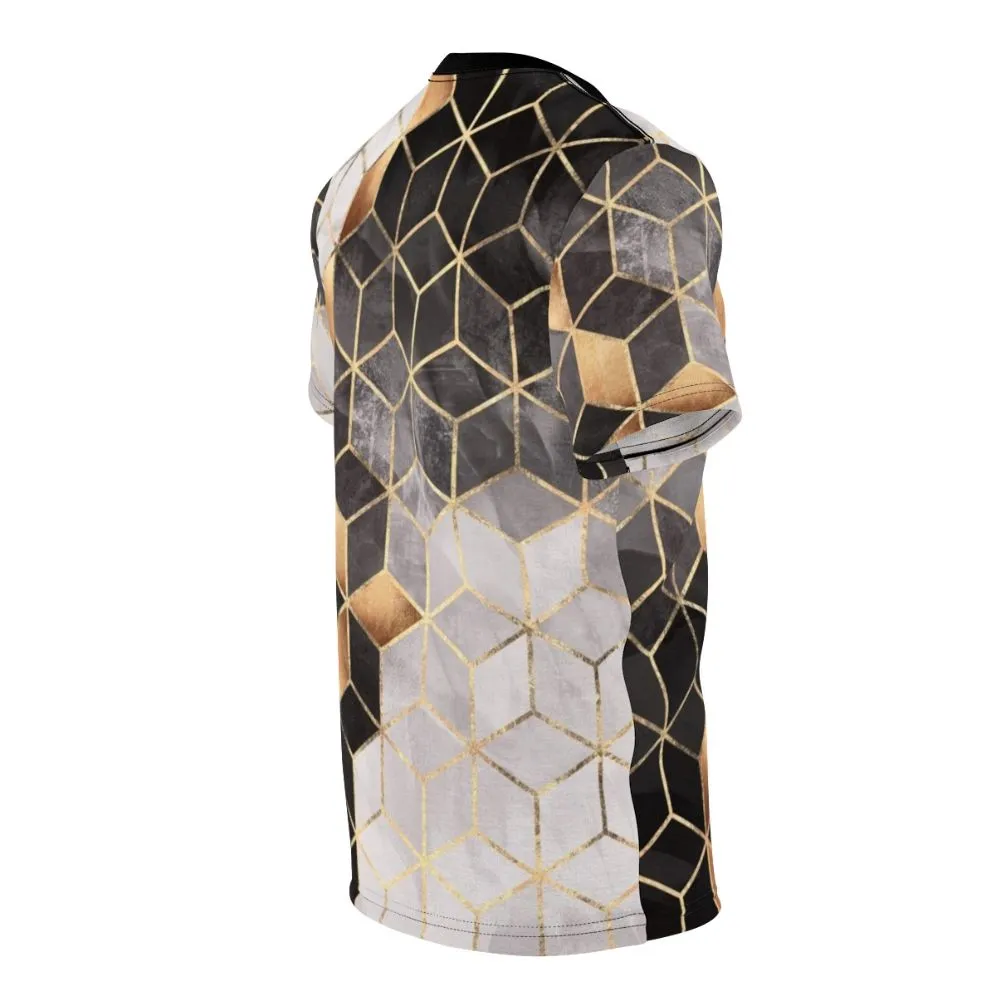 Abstract Geometric Cubes T-Shirt | Modern Graphic Design