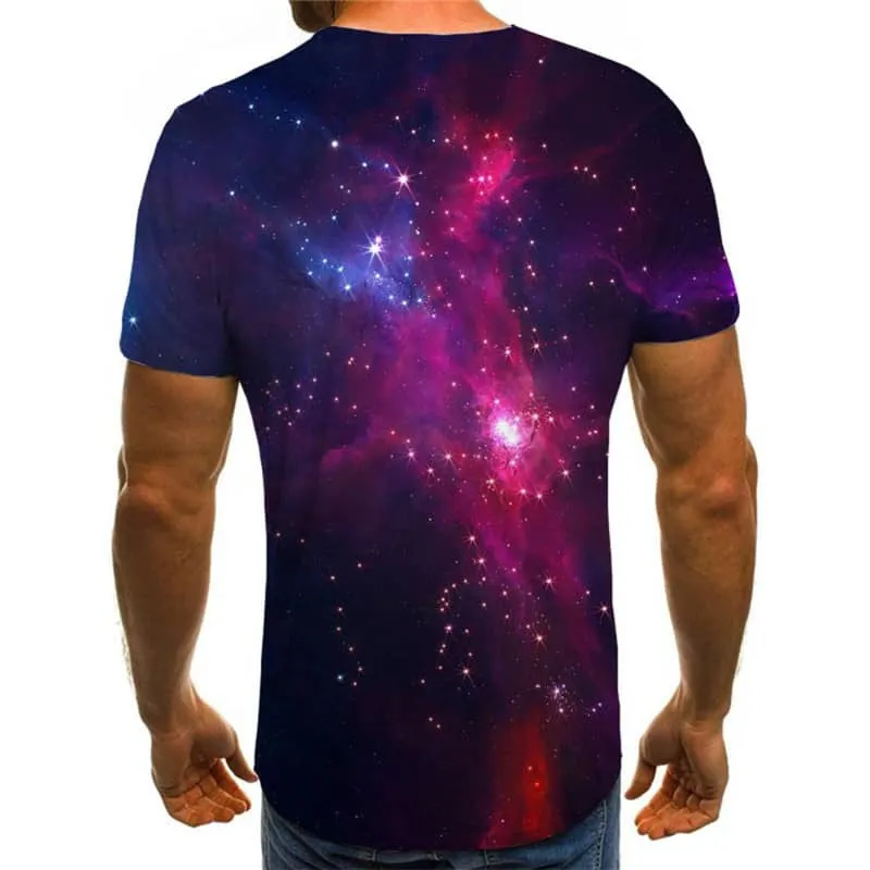 abstract tshirt  personality shirt tee  art costume men's Cool fun geometric colorful art