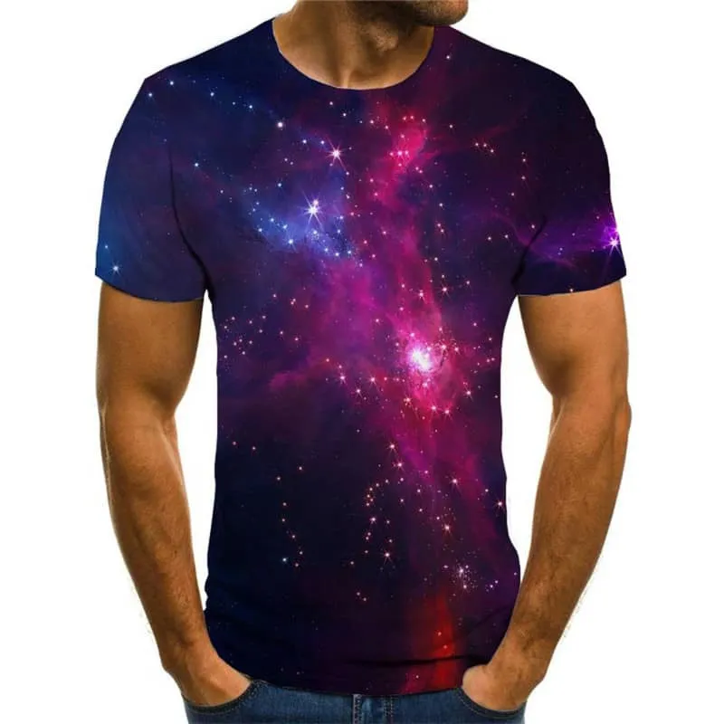 abstract tshirt  personality shirt tee  art costume men's Cool fun geometric colorful art