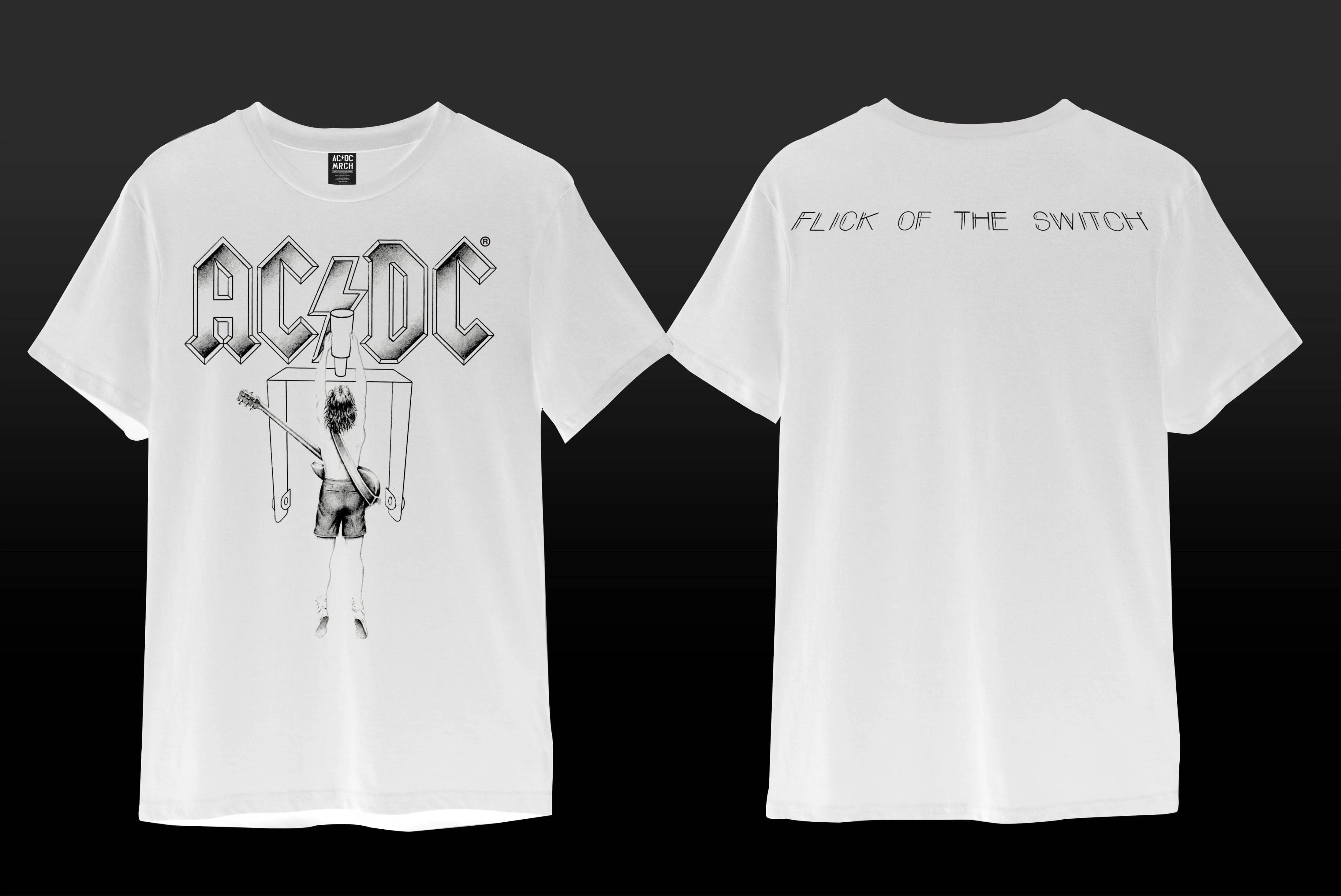AC/DC Flick of the Switch T-Shirt - White
