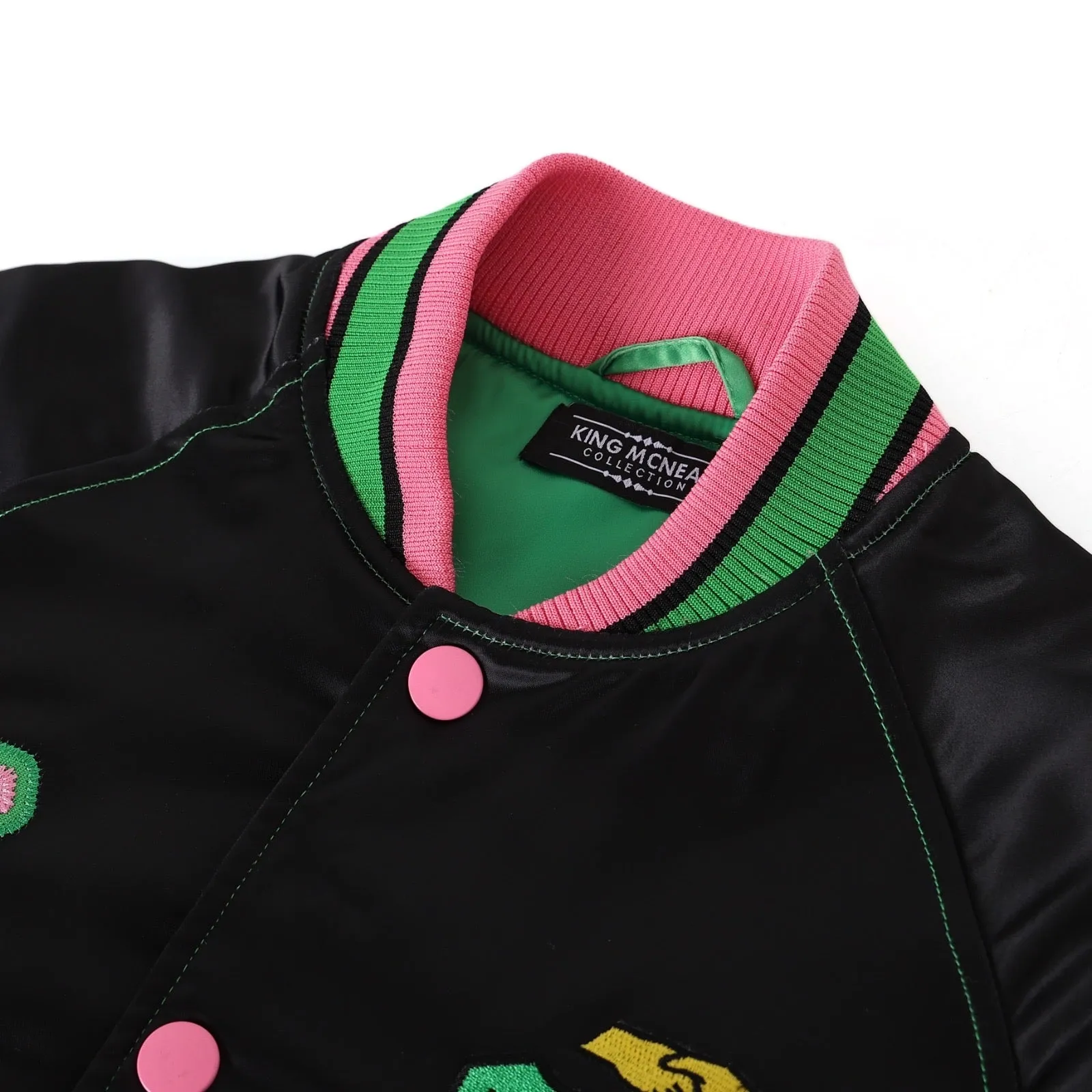 AKA Black Ombré Bomber Jacket