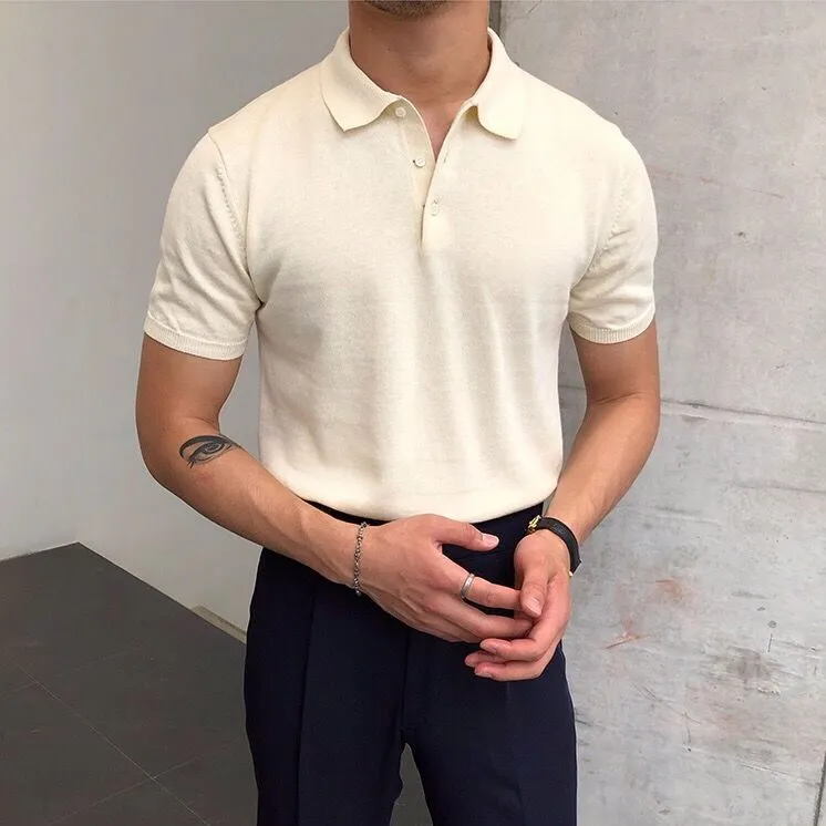 AntoniosClothing Knitted Cotton T-Shirt