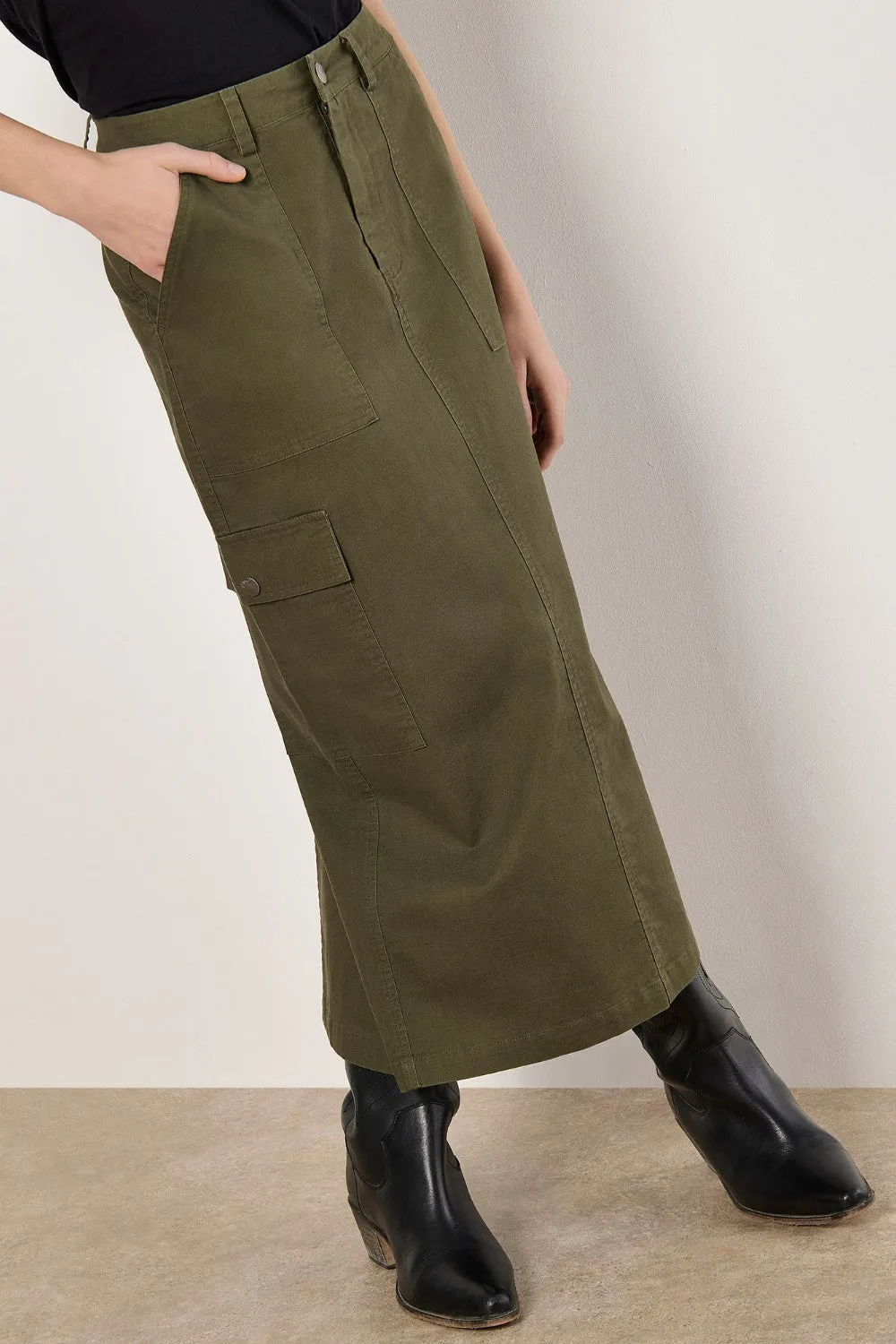 Apricot Cargo Midaxi Skirt