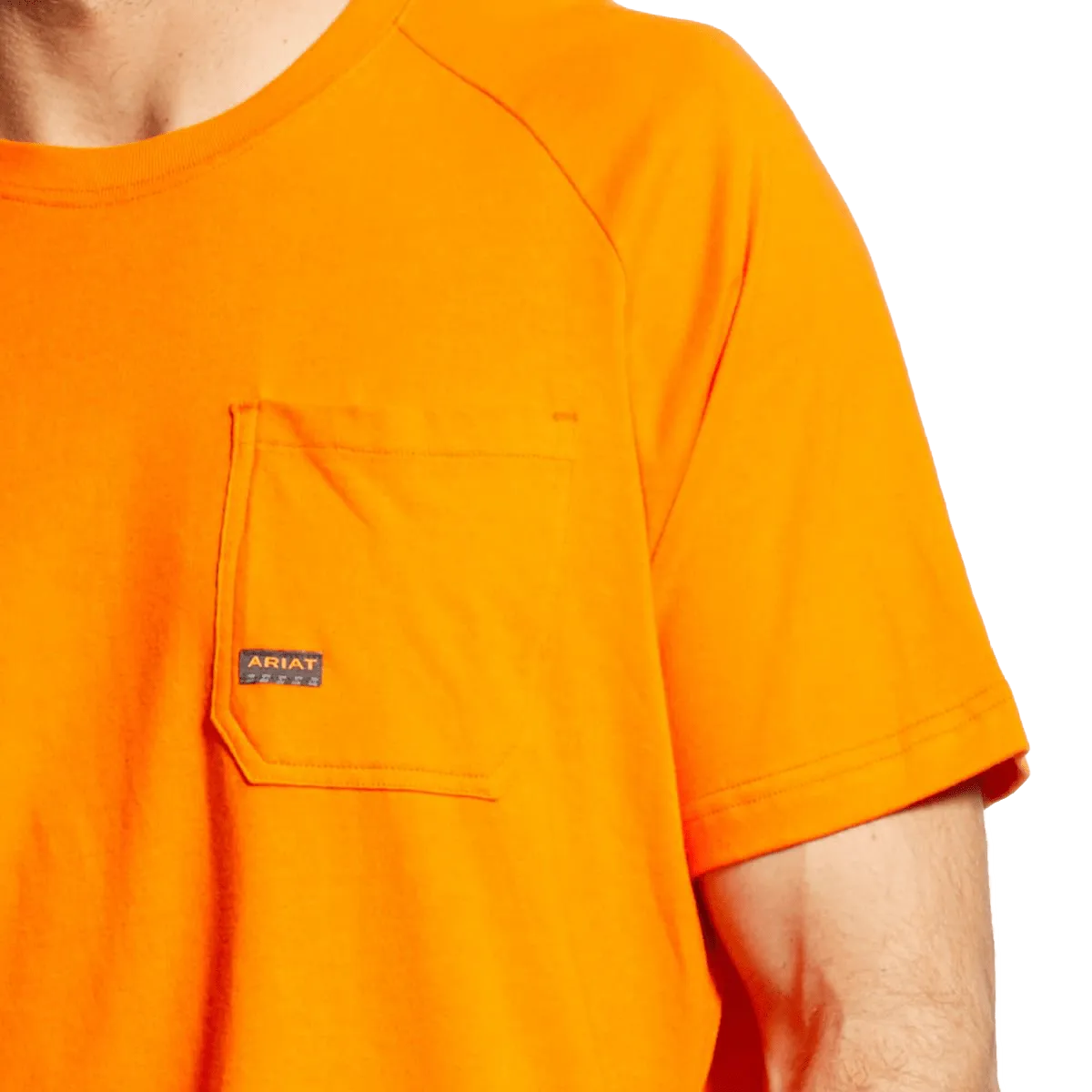 Ariat Men's Safety Orange Rebar Cotton Strong T-Shirt