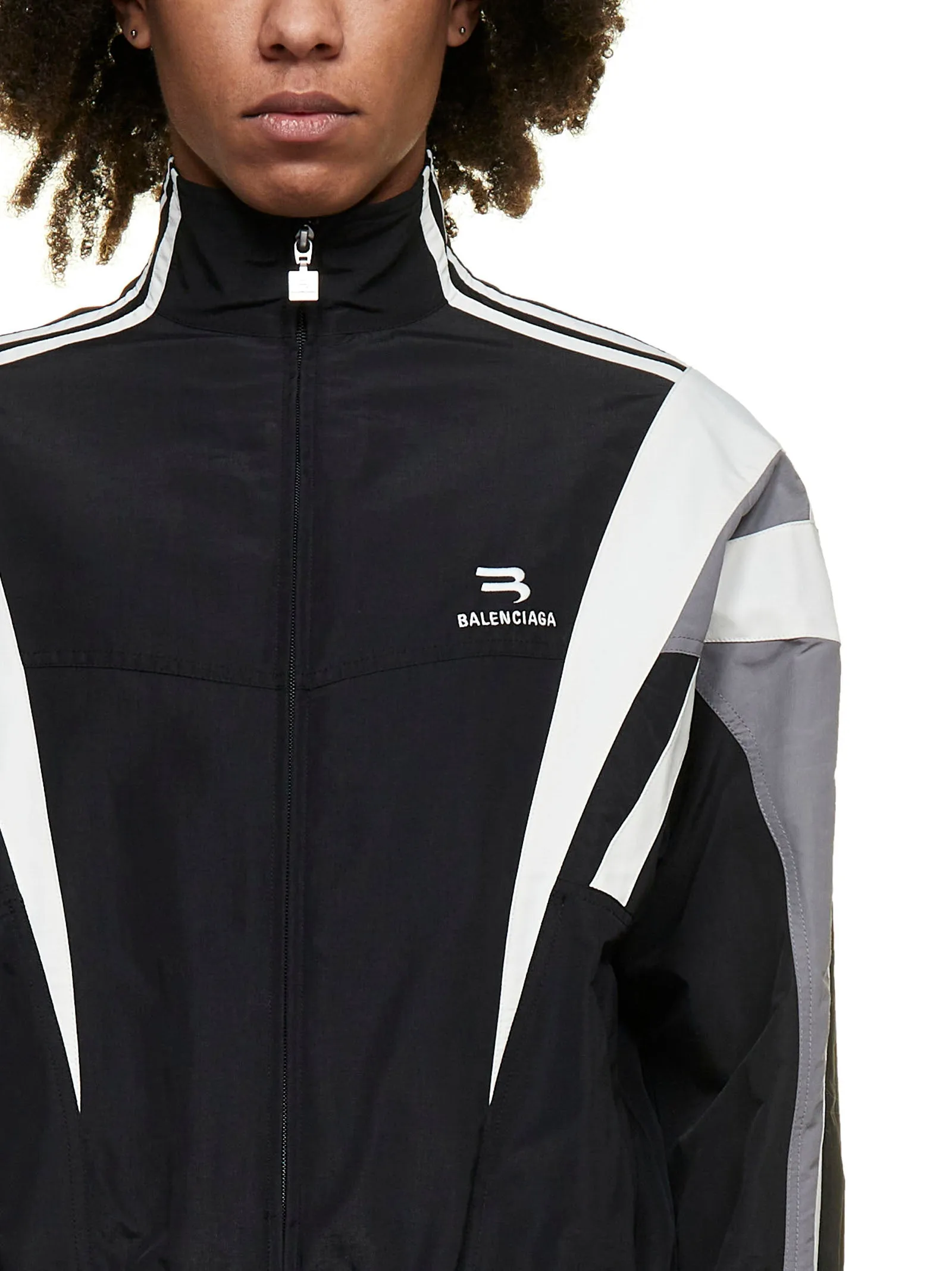 Balenciaga Logo Detailed Track Jacket