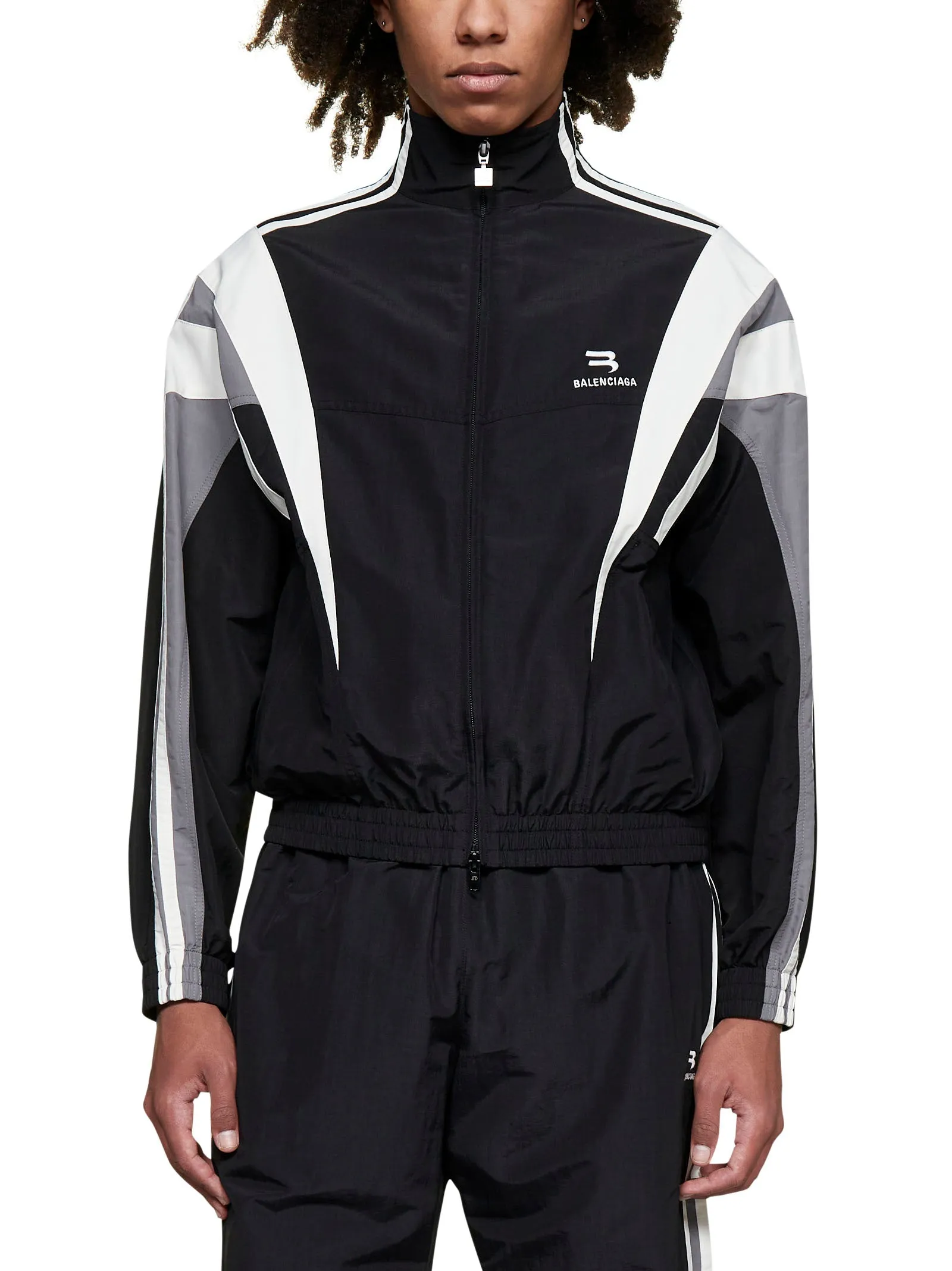 Balenciaga Logo Detailed Track Jacket