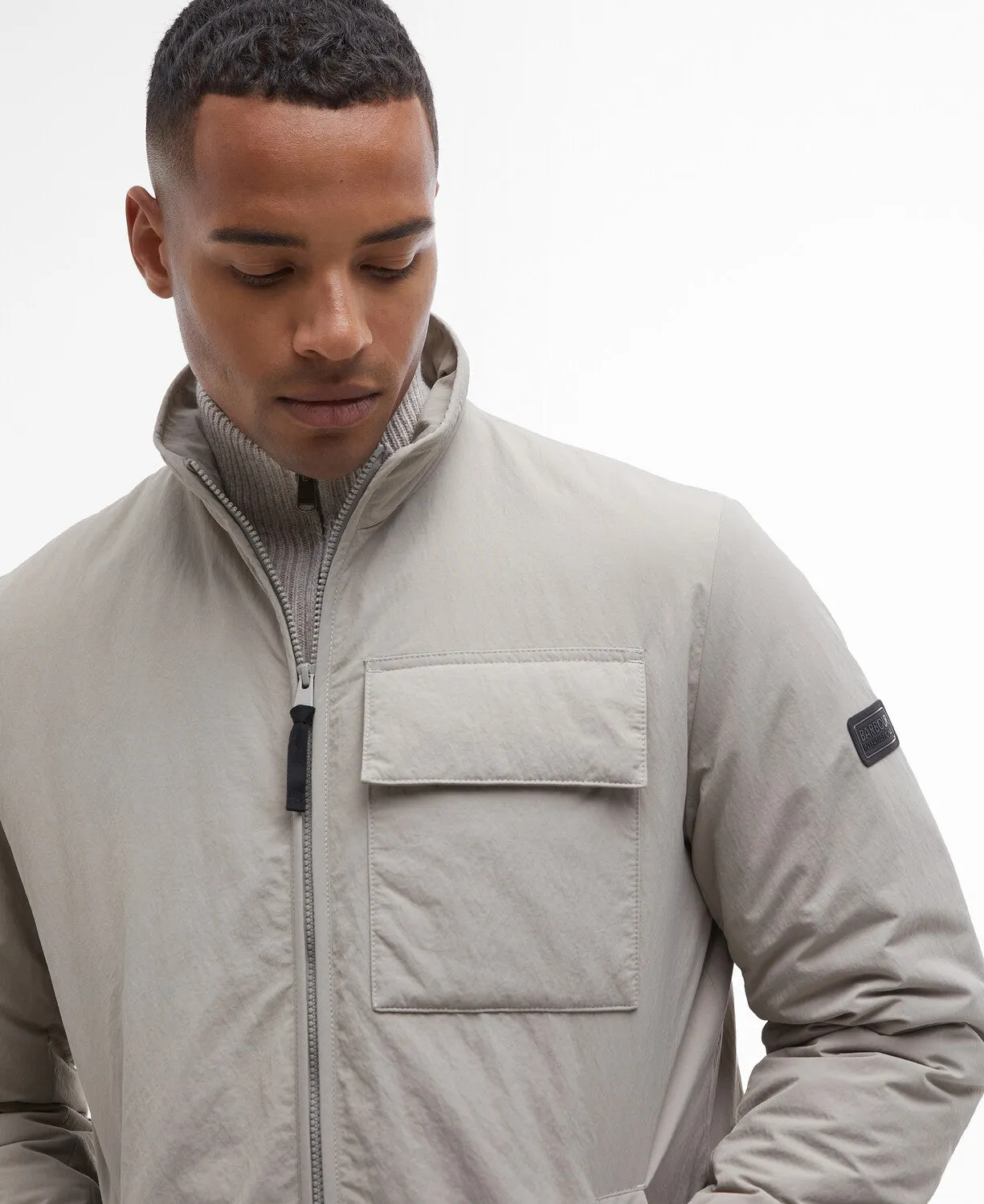Barbour International Glenton Quilt Jacket ST12 Stone