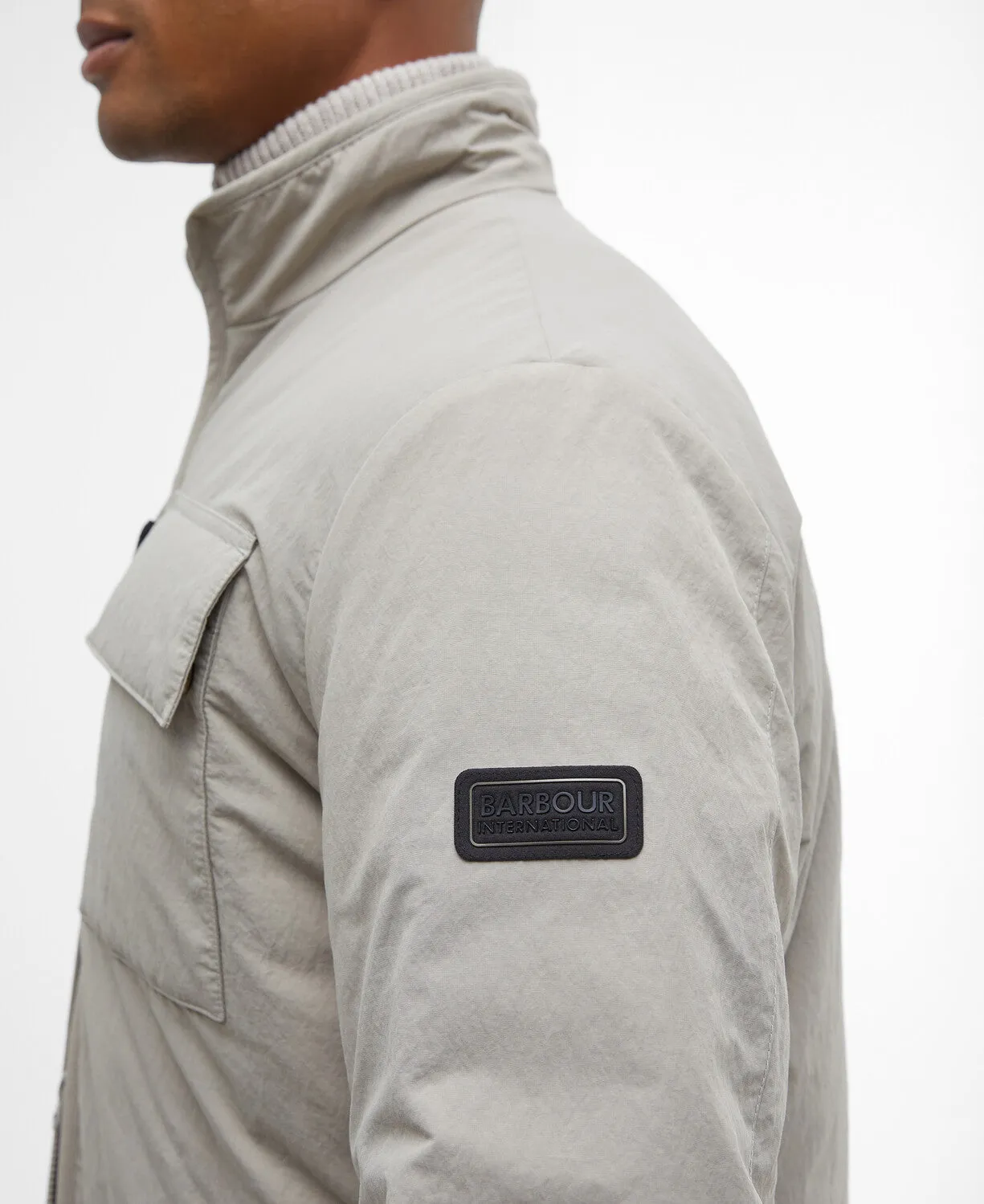 Barbour International Glenton Quilt Jacket ST12 Stone