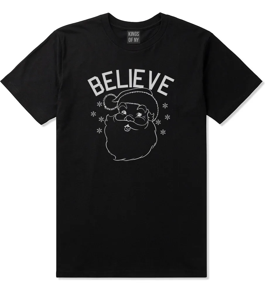 Believe In Santa Christmas Mens T-Shirt