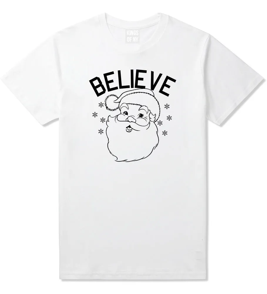 Believe In Santa Christmas Mens T-Shirt