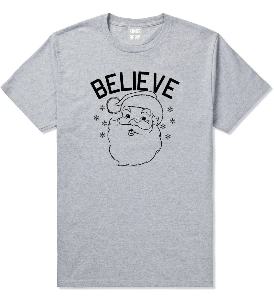 Believe In Santa Christmas Mens T-Shirt