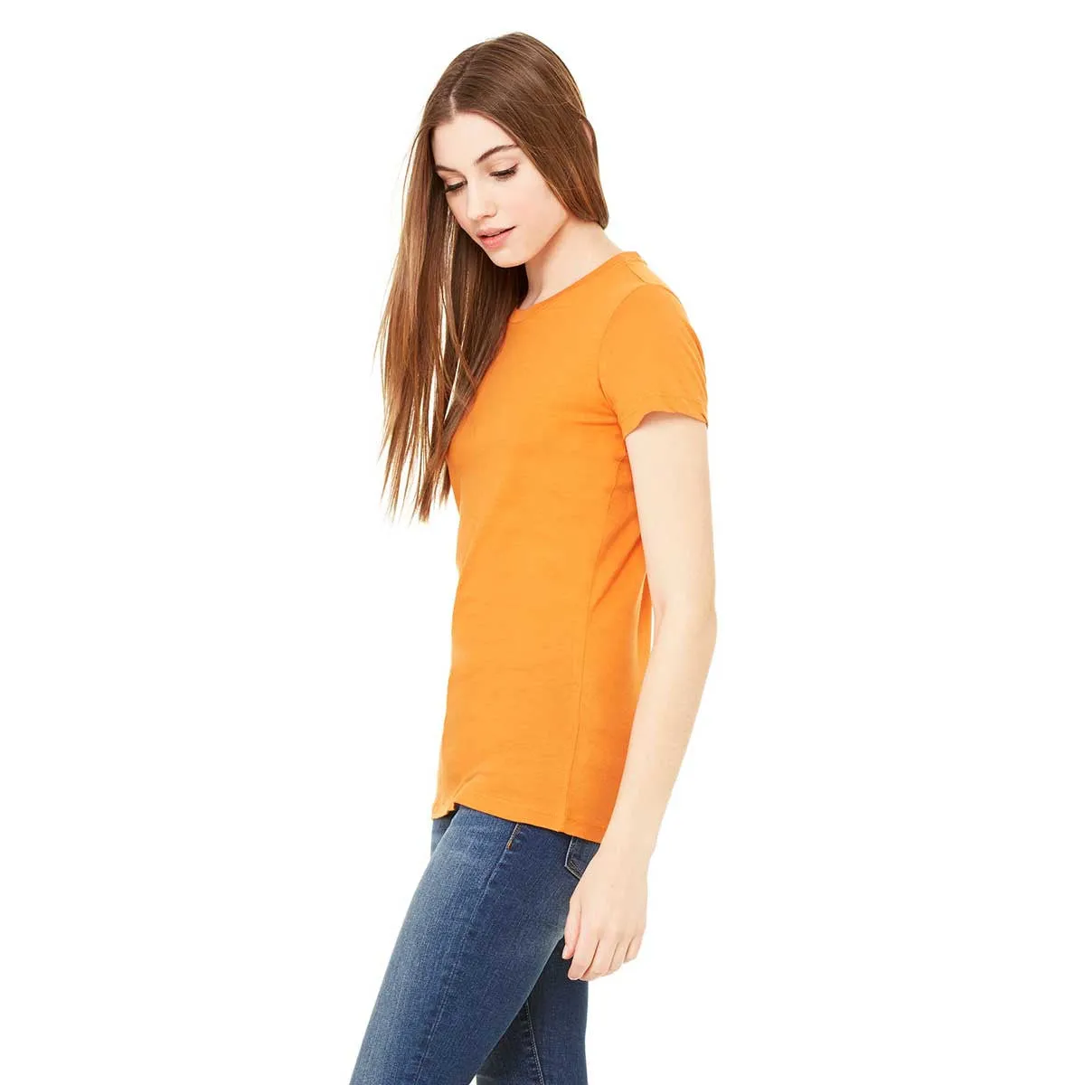 Bella   Canvas Women's Burnt Orange Jersey Short-Sleeve T-Shirt