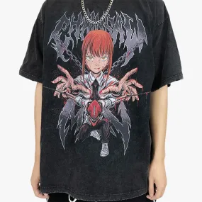 benpaolv Makima Grunge T-Shirt Chainsaw Man