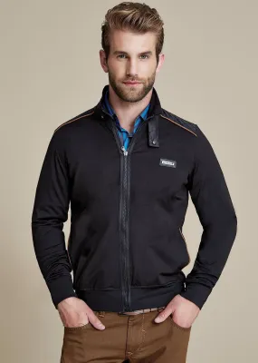 Black Quilted Zipper Jacket