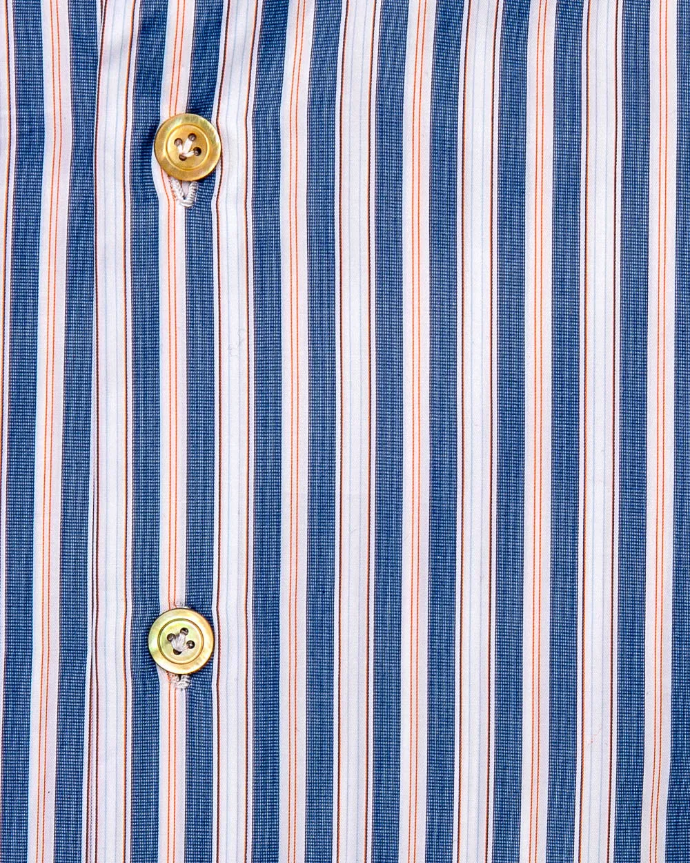 Blue and Orange Multi Stripe Dress Shirt