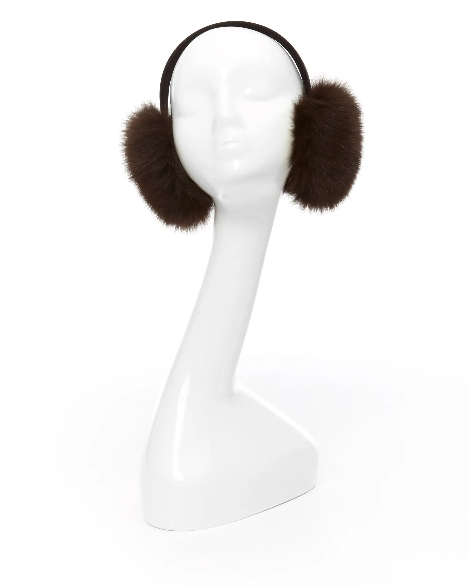 Brown Fox Fur Earmuffs