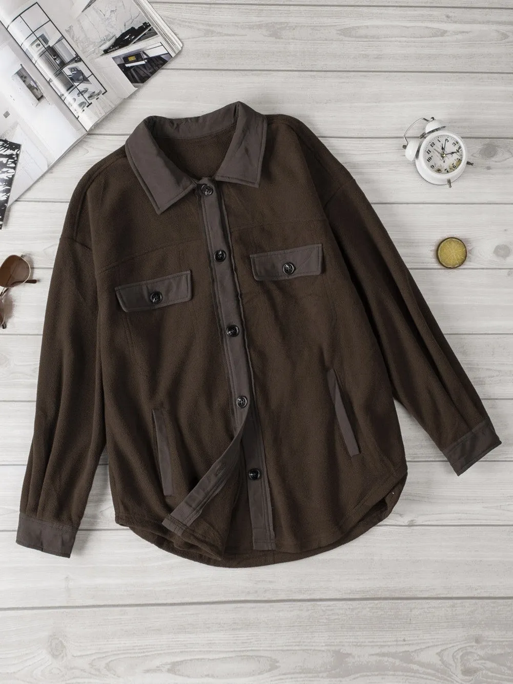 Brown Microfleece Jacket