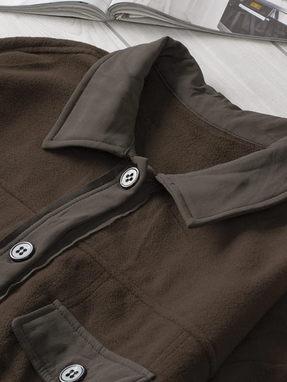 Brown Microfleece Jacket