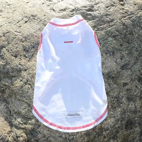 Calming Sleeveless Cooling Sun Tee UPF 50  White Sand