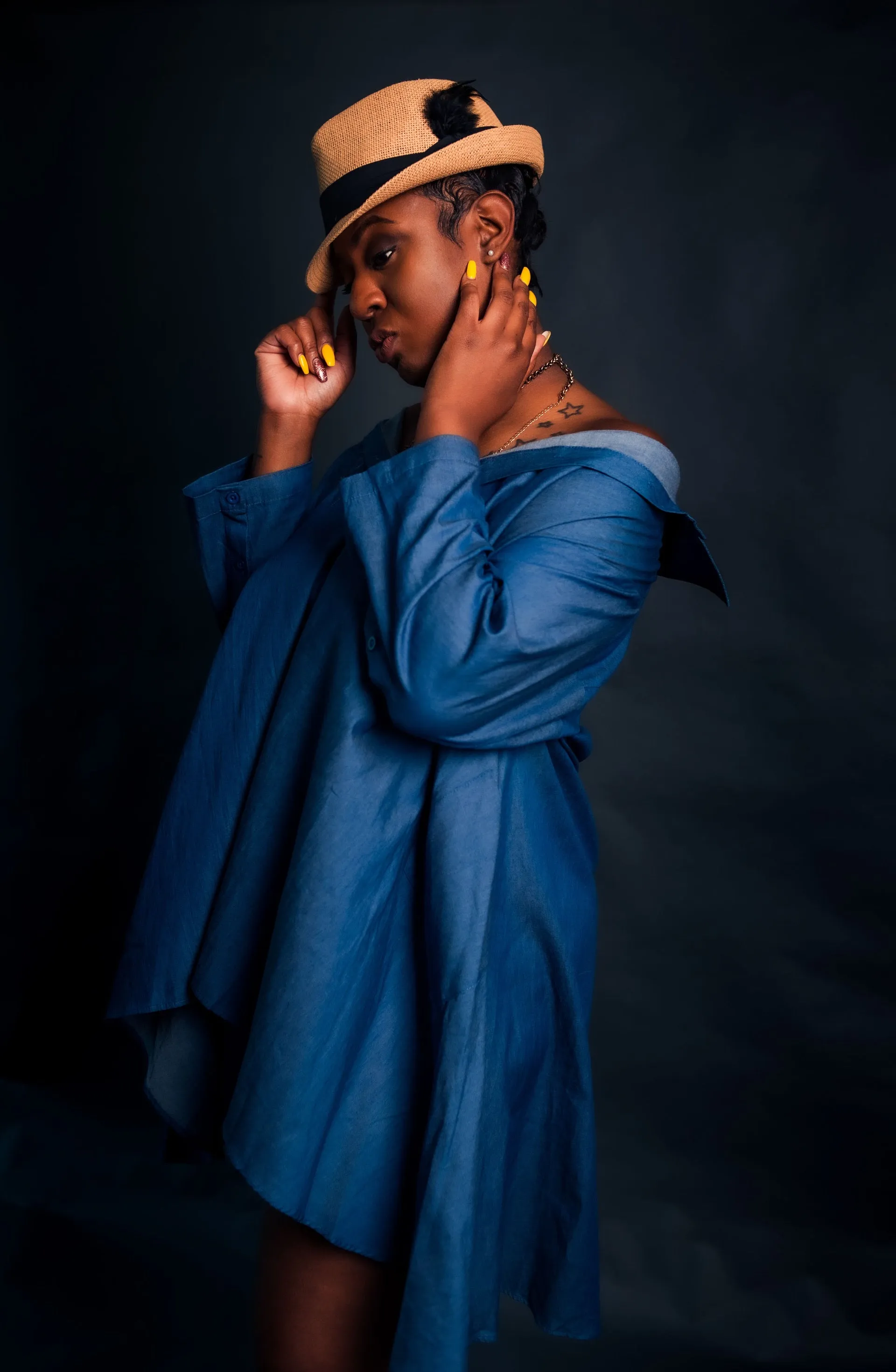Chambray Shirt Dress