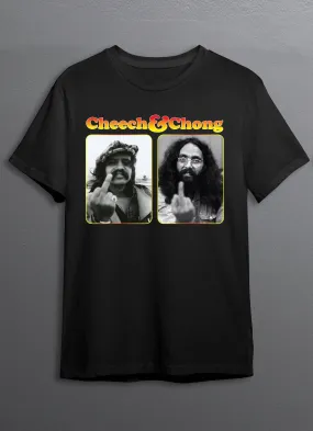 Cheech & Chong Flip T-Shirt - Black