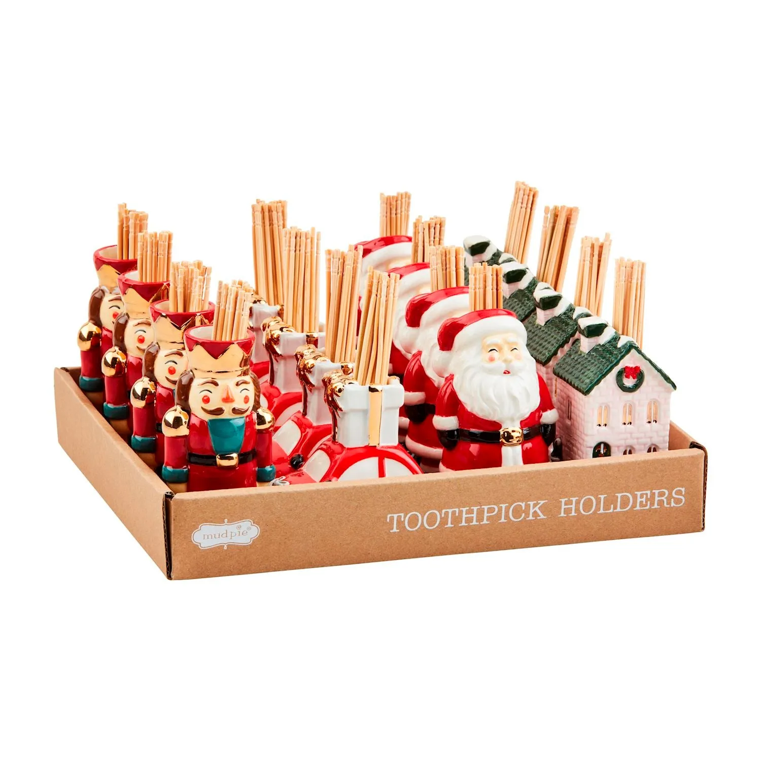 Christmas Toothpick Caddies by Mud Pie