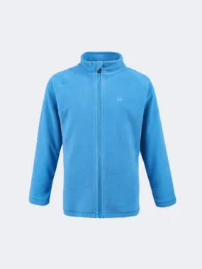 Color Kids Full Zip Boys Skiing Fleece Blue