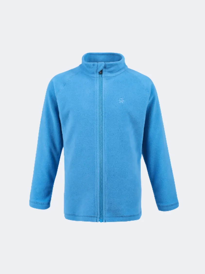 Color Kids Full Zip Boys Skiing Fleece Blue
