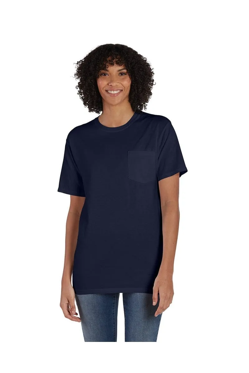 ComfortWash by Hanes GDH150: Unisex 5.5 oz., 100% Ringspun Cotton Garment-Dyed T-Shirt with Pocket