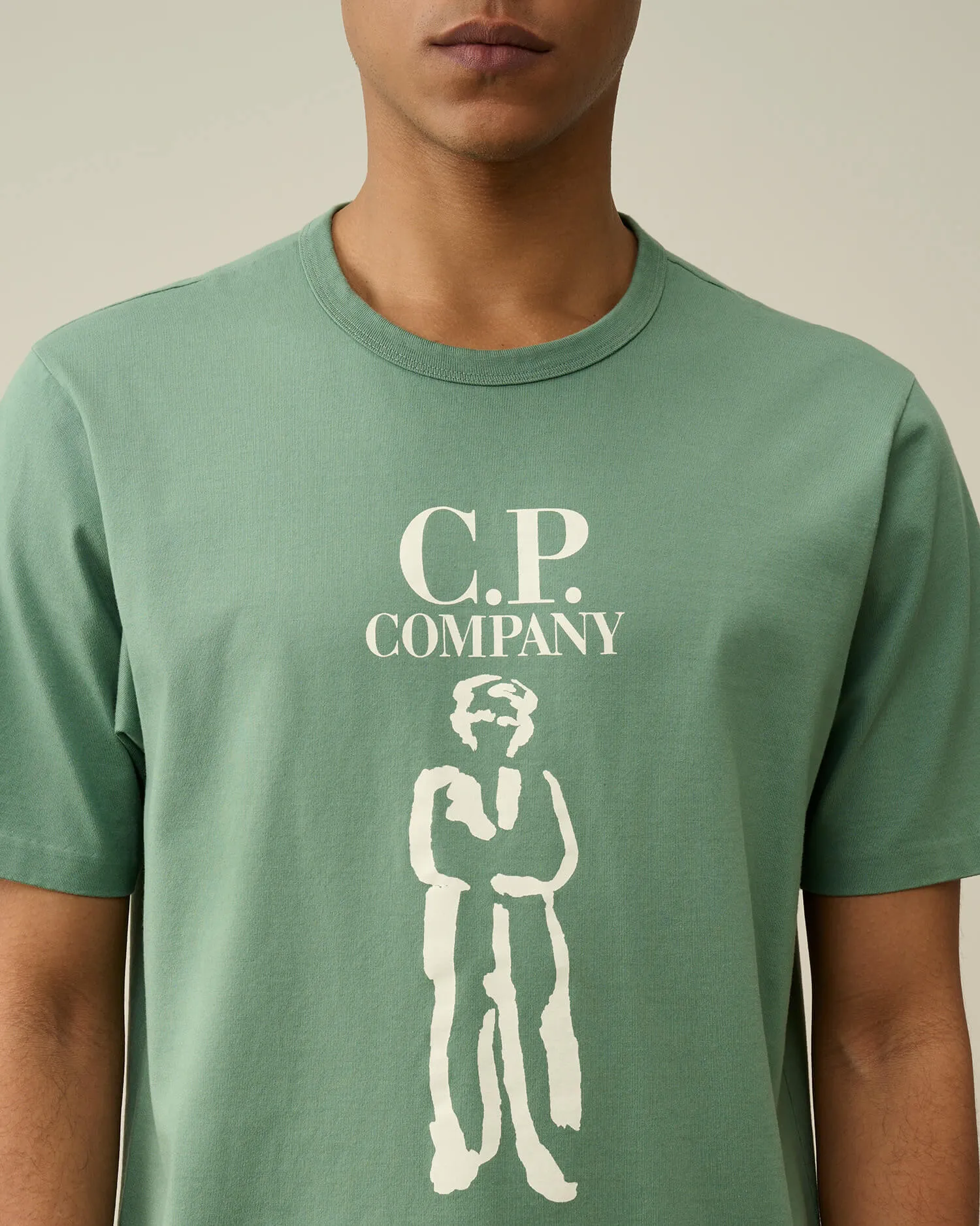 CP Company t-shirt licht groen