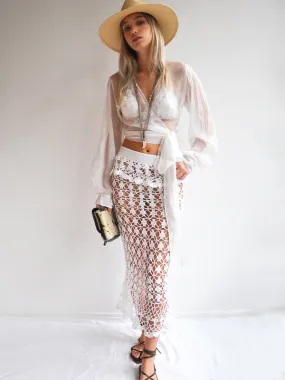 Crochet Mermaid Maxi Skirt