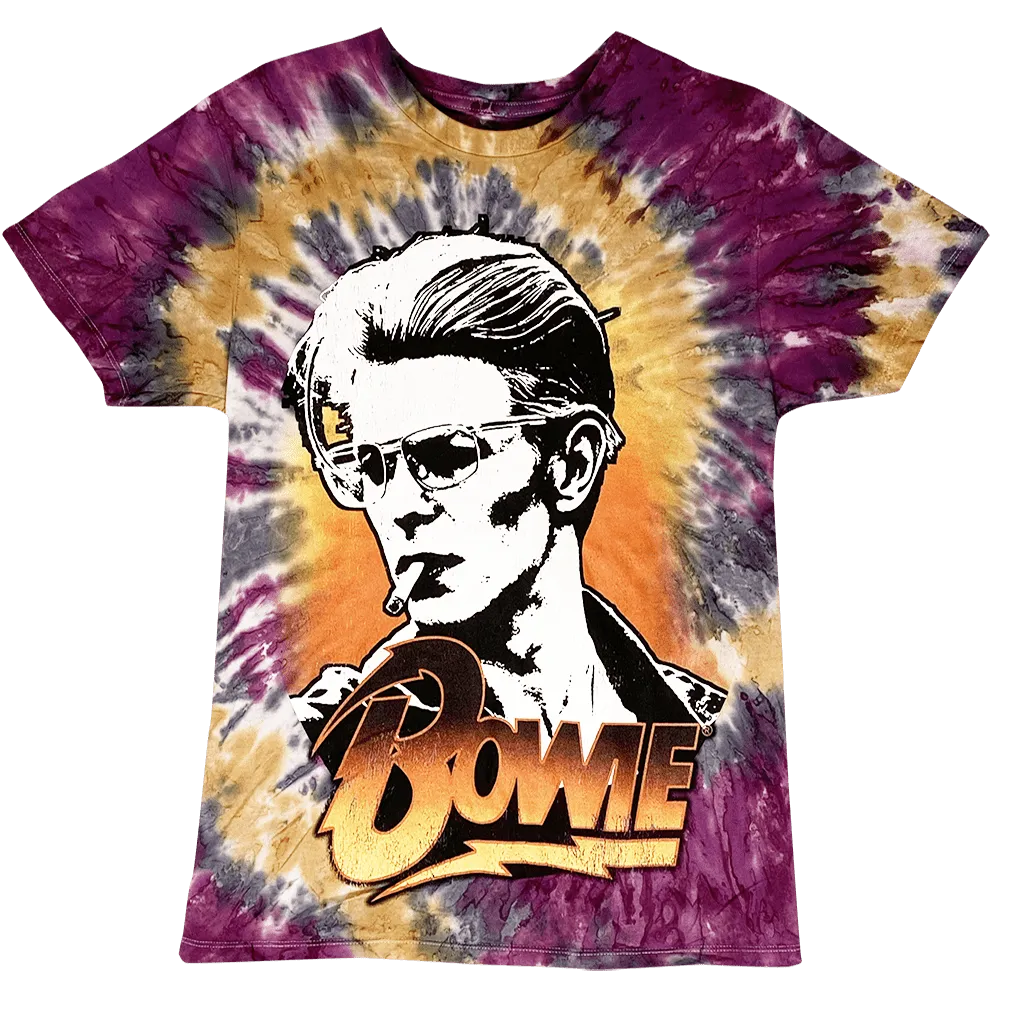 David Bowie Smokin T-Shirt - Tie Dye