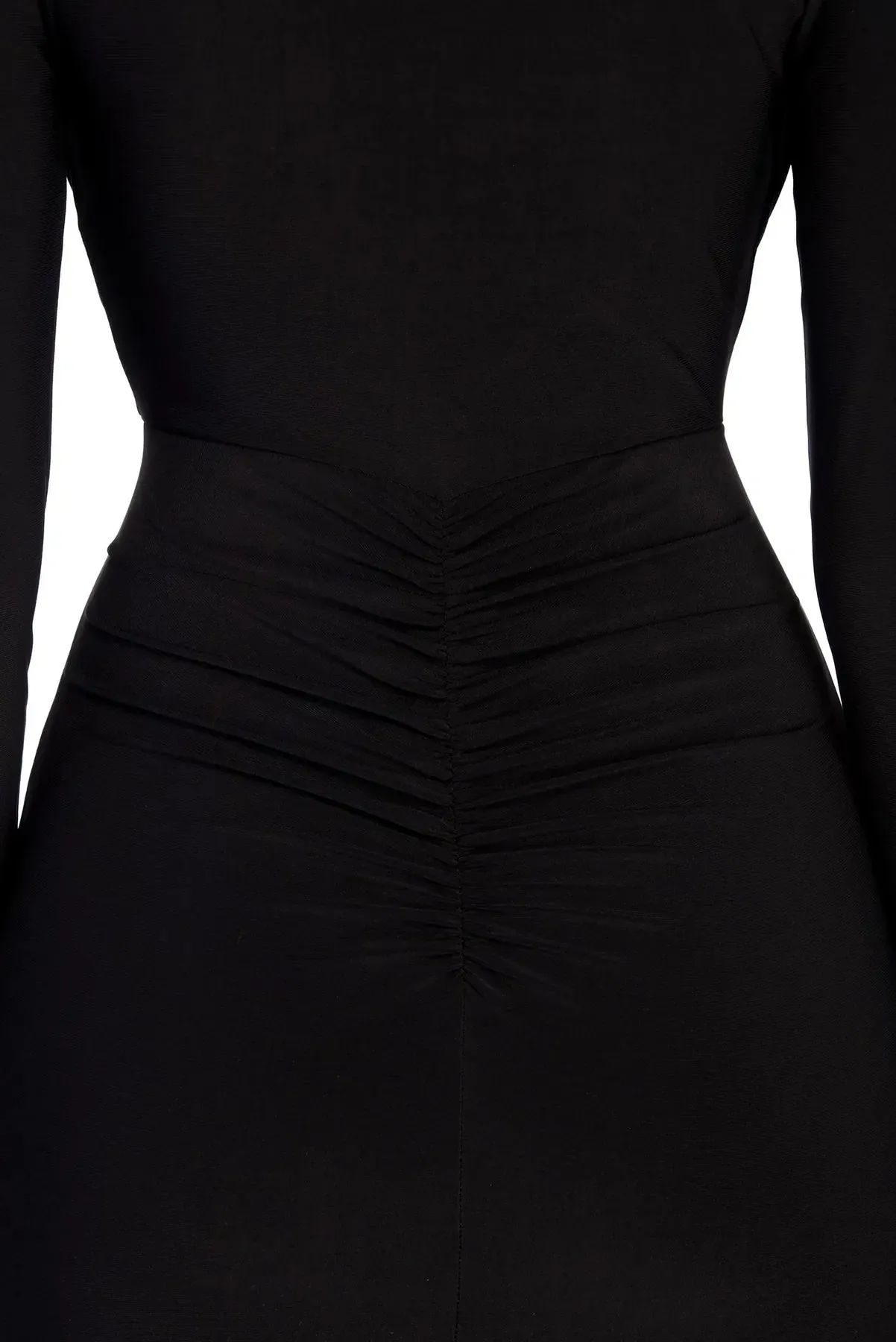 Denise Formal Plunging Ruched Dress