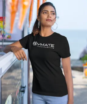 Designer T shirts for women ctr 'Think Positive' colour
