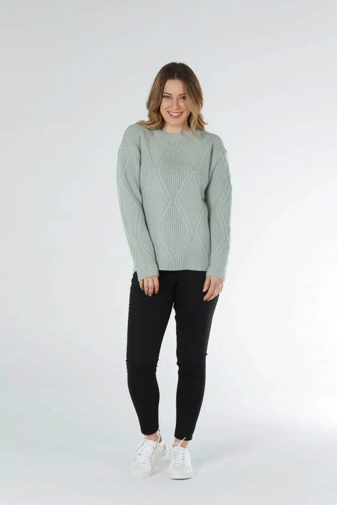DIAMOND CABLE CREW PULLOVER