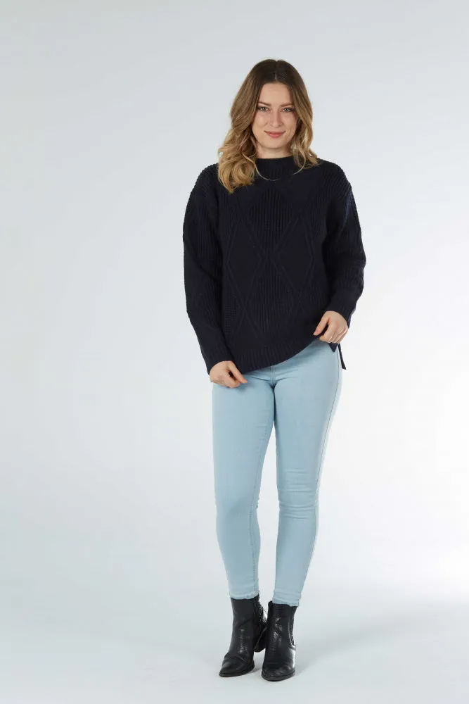 DIAMOND CABLE CREW PULLOVER