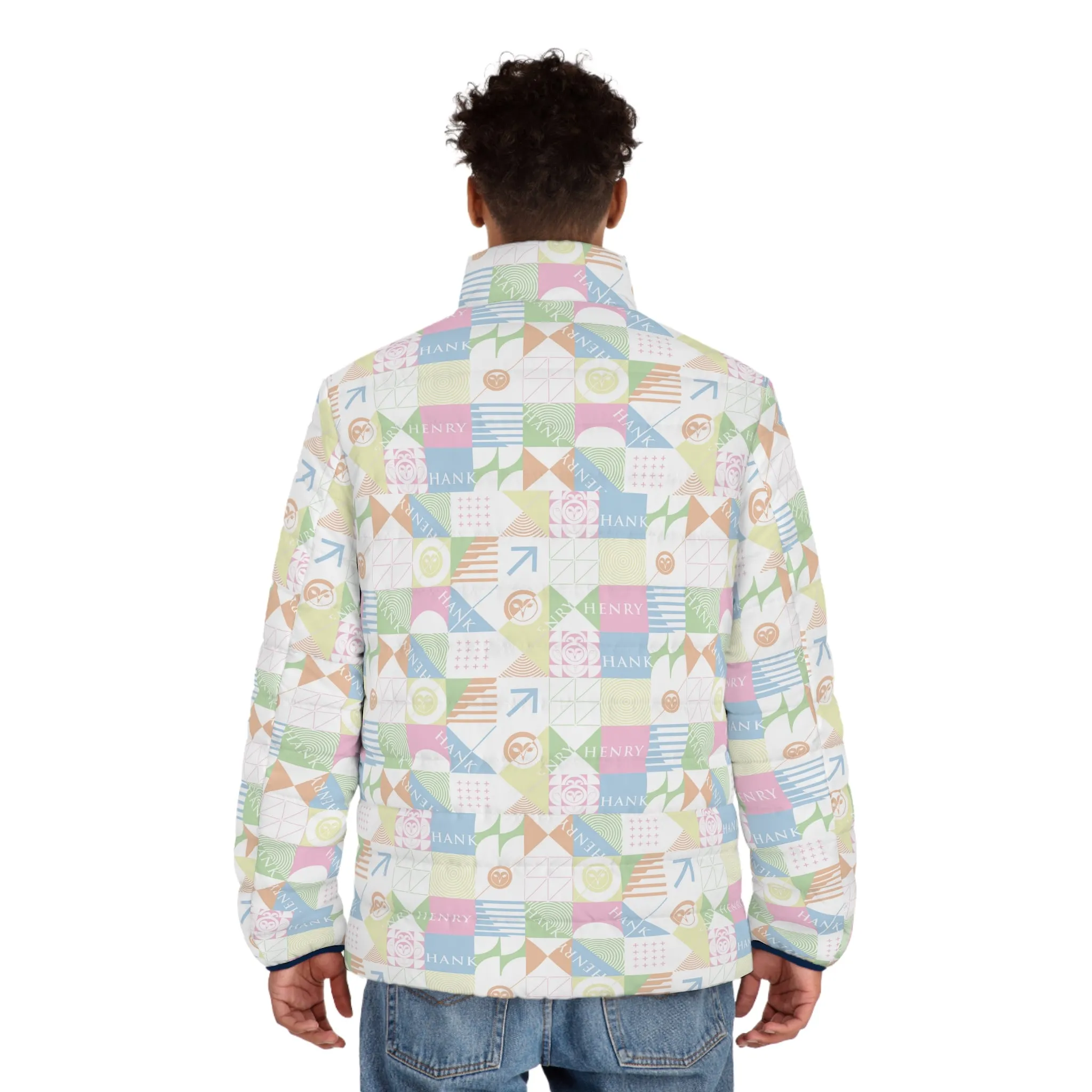 Downtown Bloom | Men's Puffer Jacket (SM-2XL)