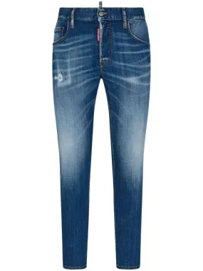 DSQUARED2 Men's Navy Blue Skater Pants