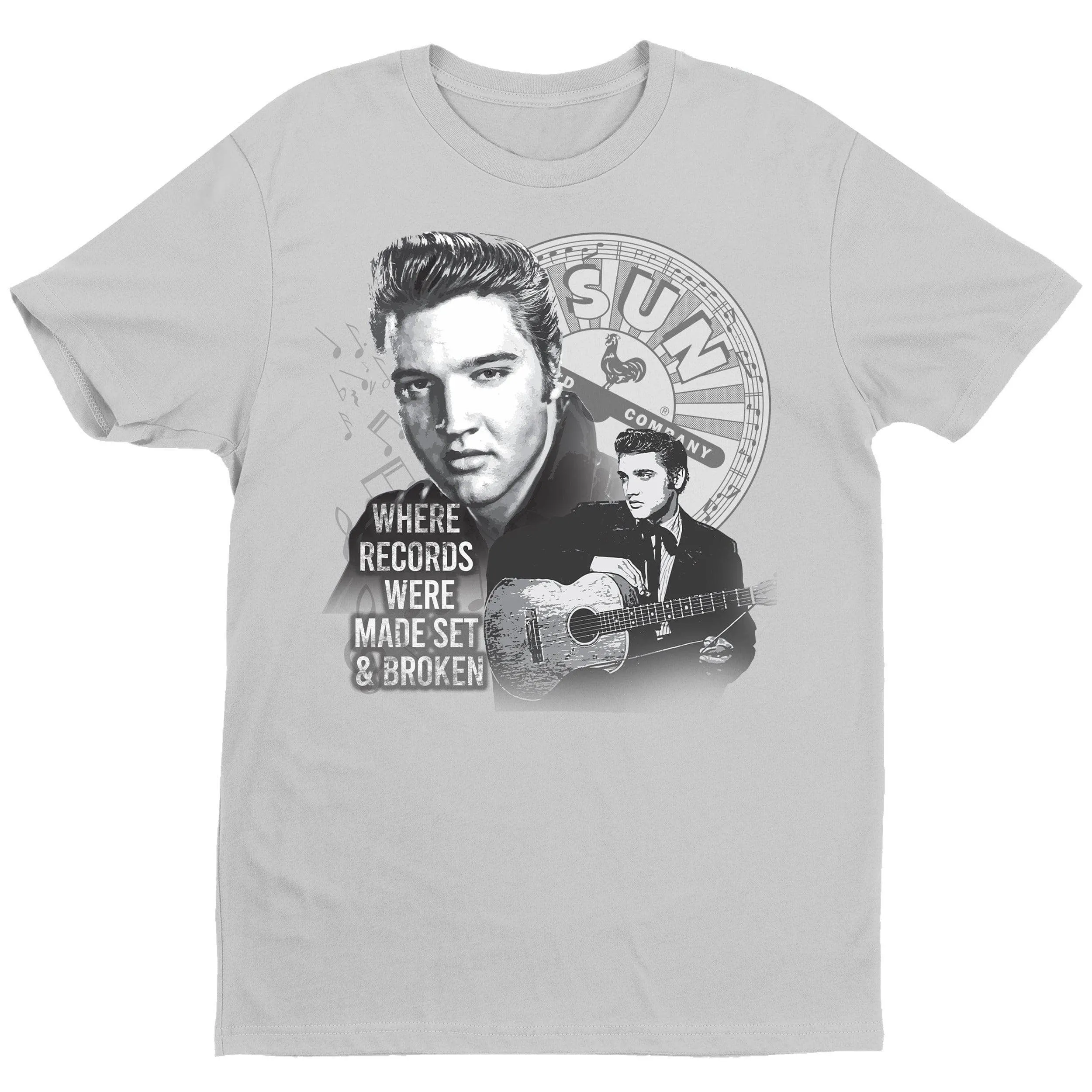 Elvis Records Were Made T-Shirt - Light Grey
