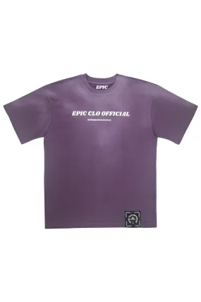 EPIC Oversize T-shirt 'Faded Purple Logo'