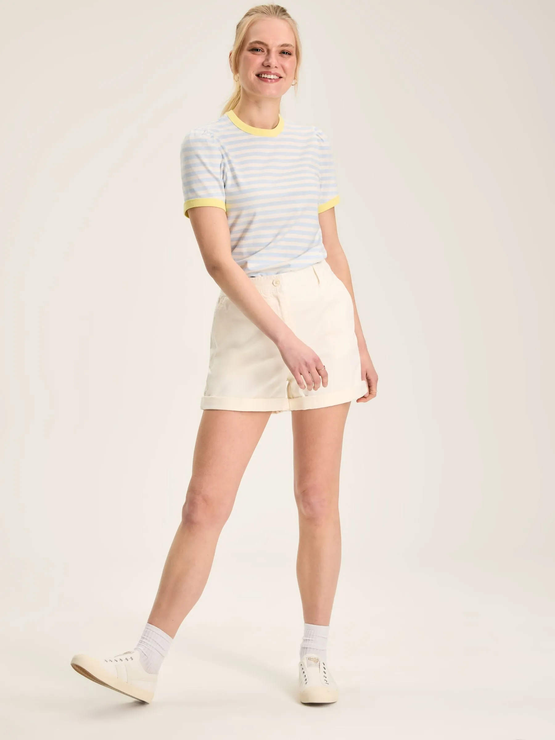 Erin Blue Stripe Short Sleeve T-Shirt