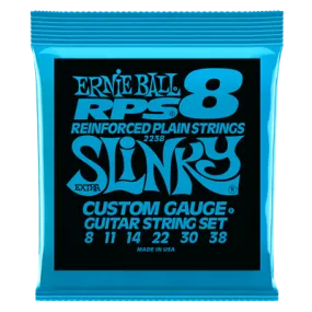 Ernie Ball Reinforced Plain String Nickelwound Extra Slinky Set 8-38