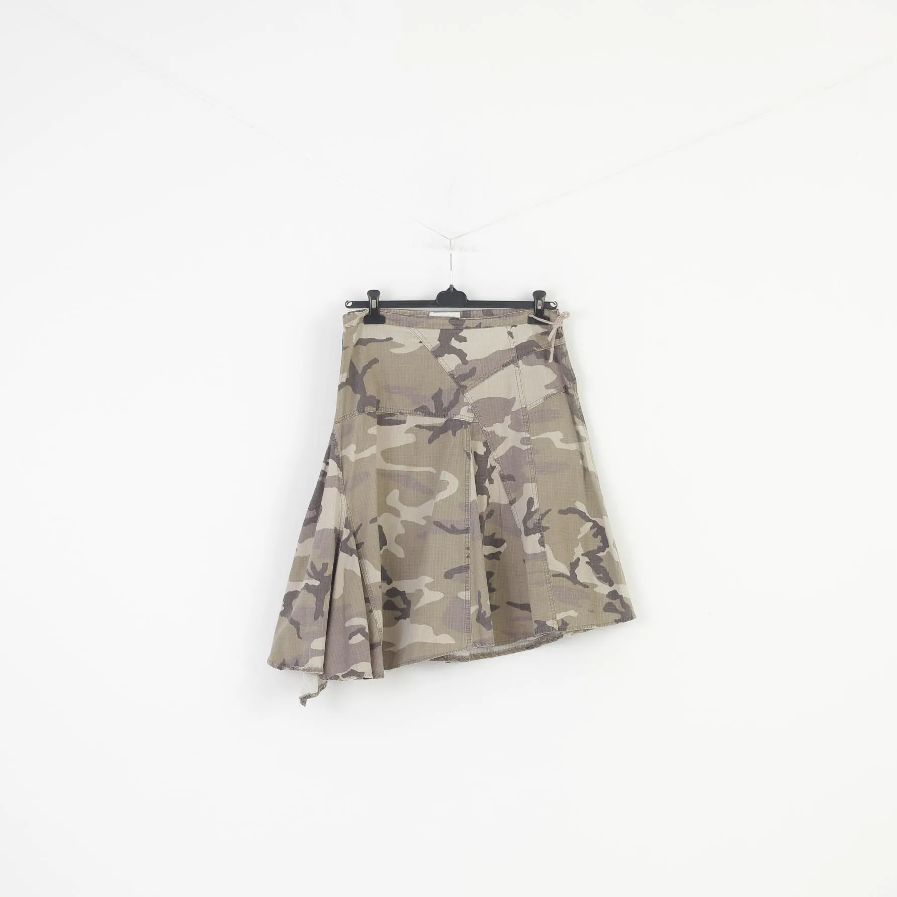 Esteem Woman XXL Skirt Green Moro Midi Zipper Top