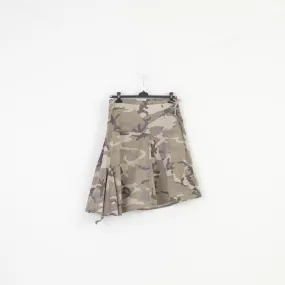 Esteem Woman XXL Skirt Green Moro Midi Zipper Top
