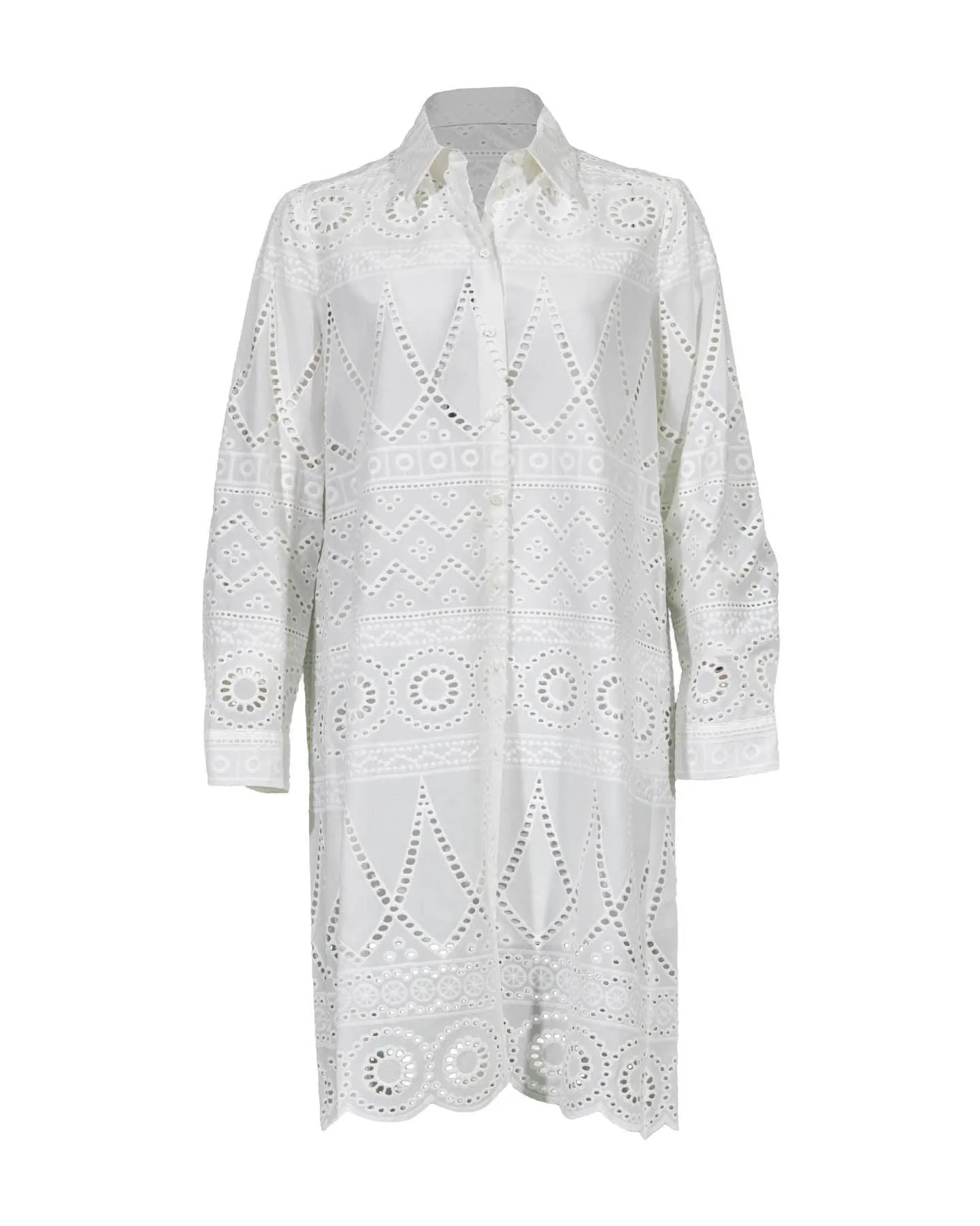Eyelet Shirt Dress