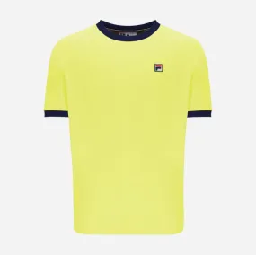 FILA Marconi Essential Ringer T Shirt Limelight/Navy