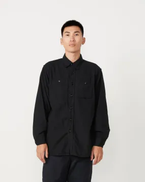 Flannel Work Shirt in Black